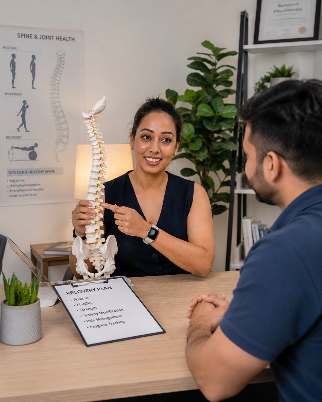 Archana Yadav during patient consultation